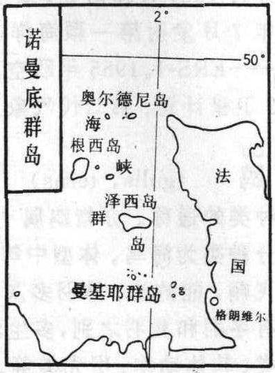 诺曼底半岛地图图片